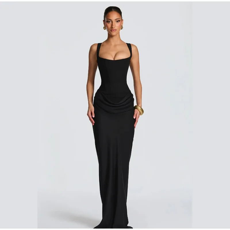 Square Neck Halter Mini Dress - SN Wigs & More