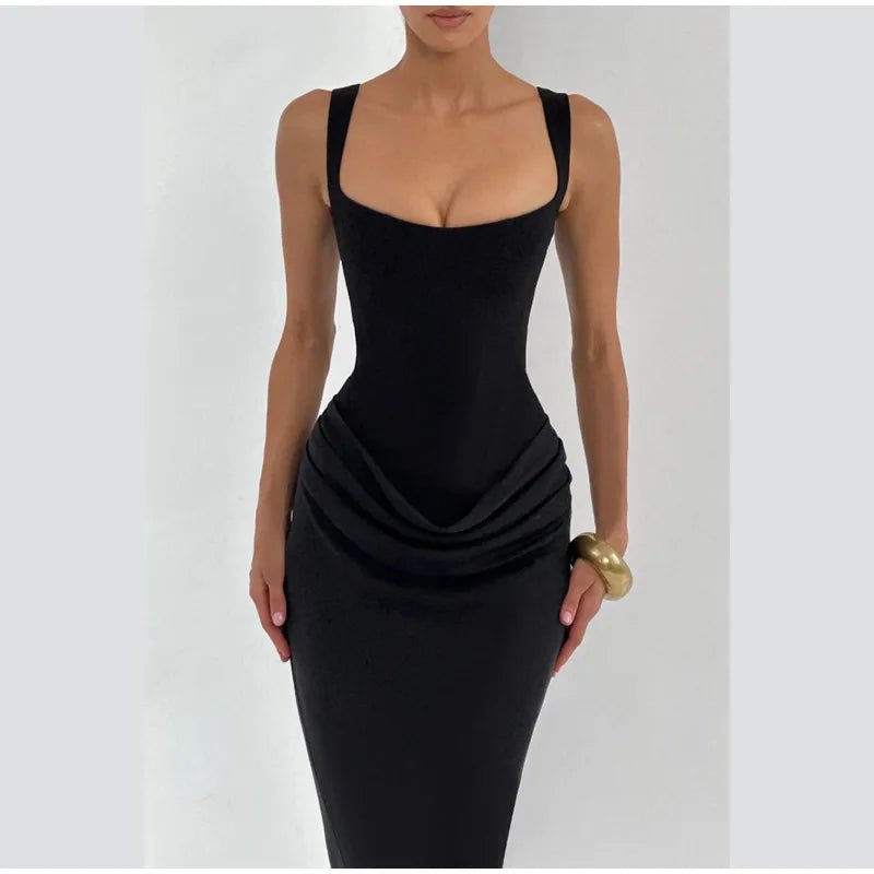 Square Neck Halter Mini Dress - SN Wigs & More