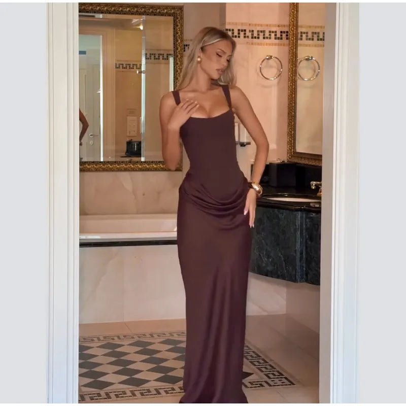 Square Neck Halter Mini Dress - SN Wigs & More