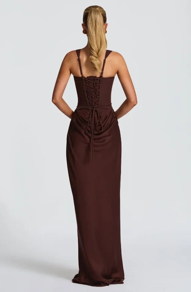 Square Neck Pleated Dress - SN Wigs & More