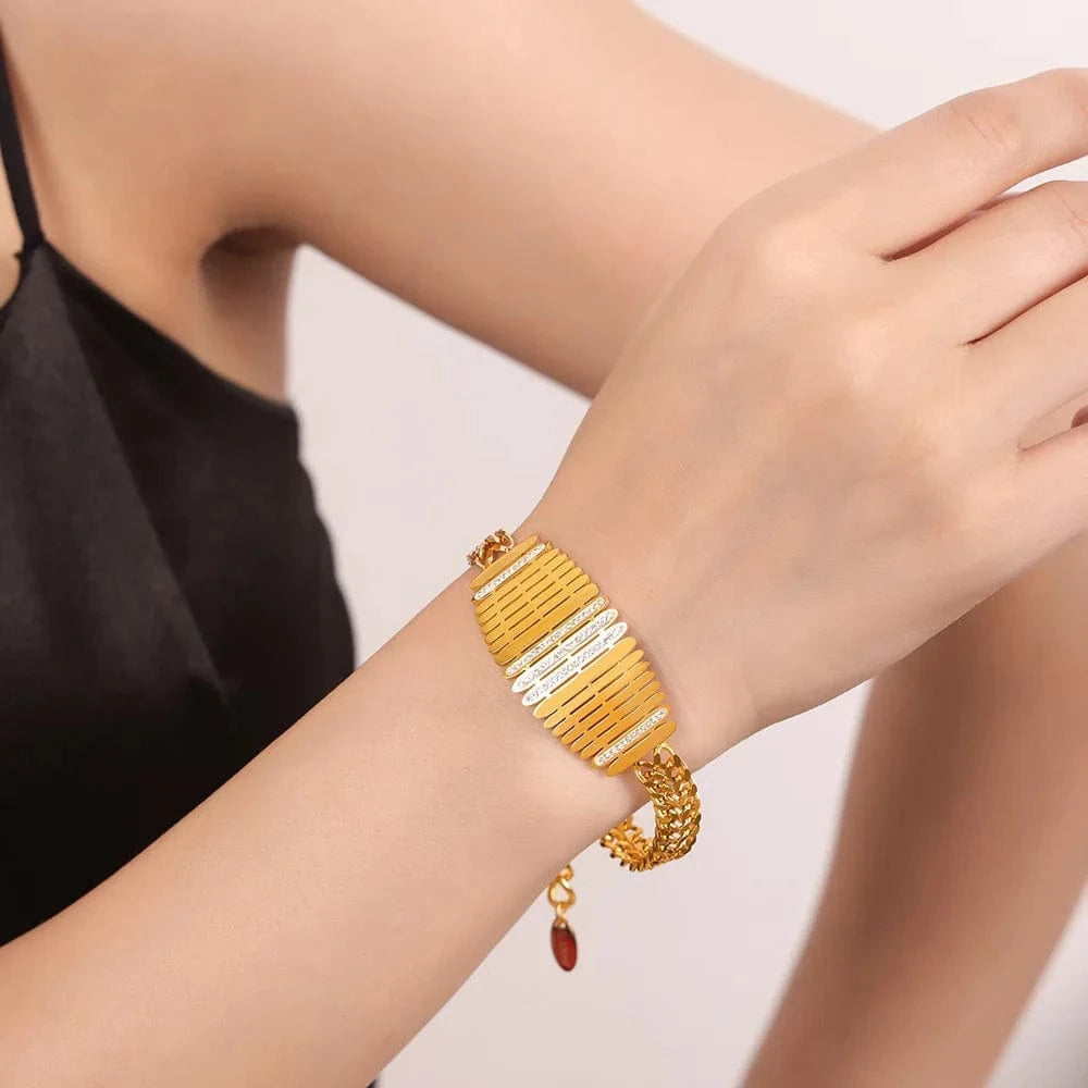 Stainless Steel 18K Gold Plated Yellow Gold Fringe Collar Design Fashion Vintage Chain Necklace Stainless Steel Jewelry