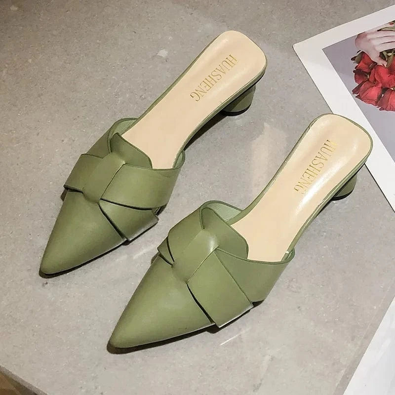 Stiletto Heel Sandals For Women Dress Female Heel Slippers slippers heel for women