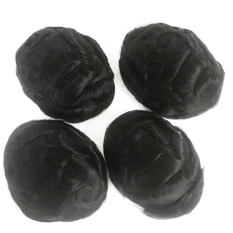 Stock Black Color Lace Front VER Style Base Mono Top Swiss Lace Hair System Realistic Hairline Wholesale hair piece toupee
