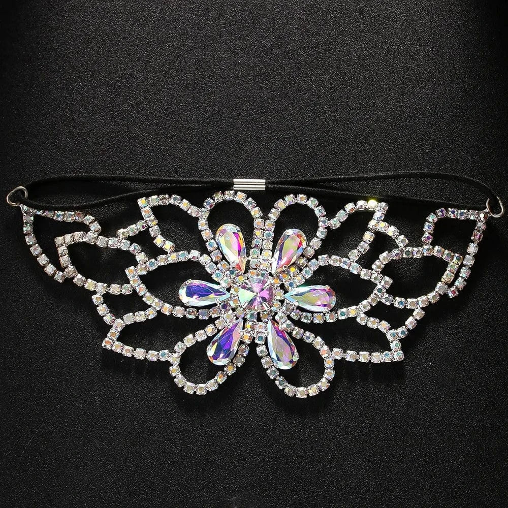 StoneFans Bohemian Flower Rhinestone Leg Chain Jewelry For Women Nightclub Party Sexy Crystal Thigh Body Chain Hot Sale