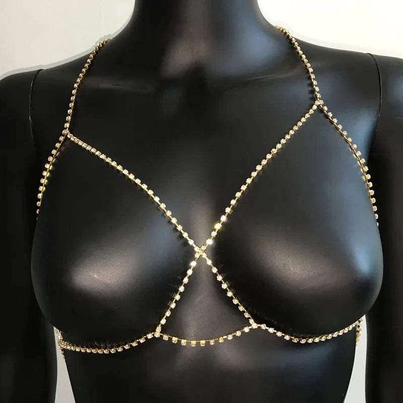 StoneFans Crystal Rhinestone Body Chain