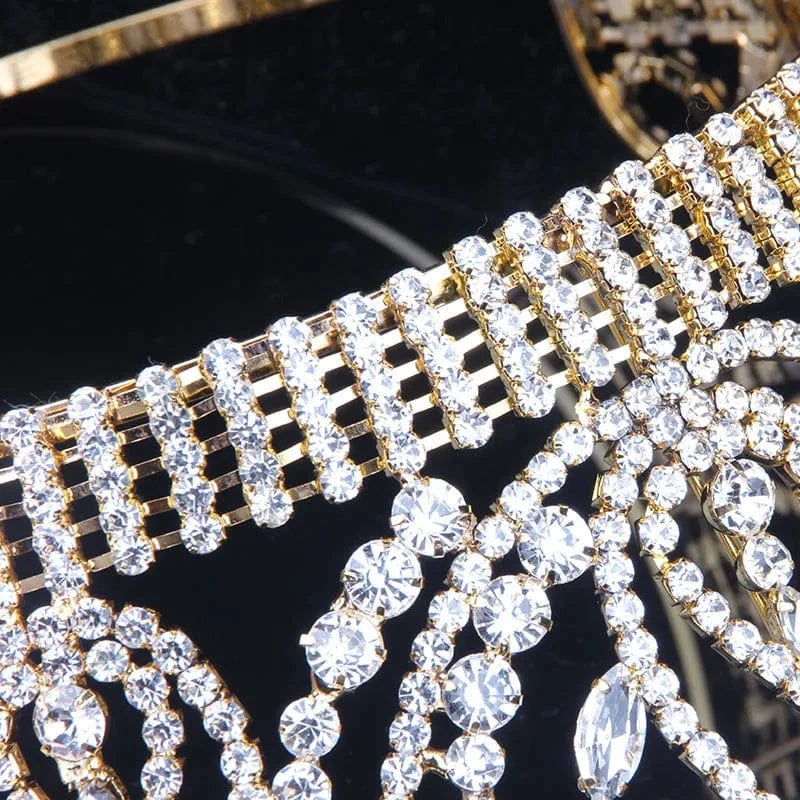 Rhinestone Leaf Crown Hair Accessory – SN Wigs & More