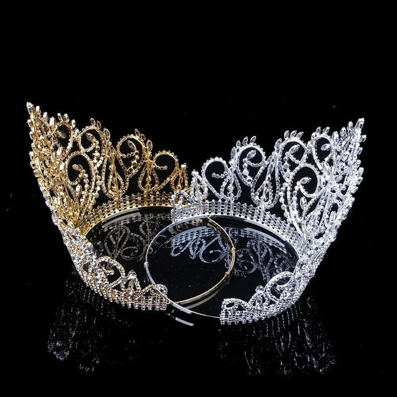 Rhinestone Leaf Crown Hair Accessory – SN Wigs & More