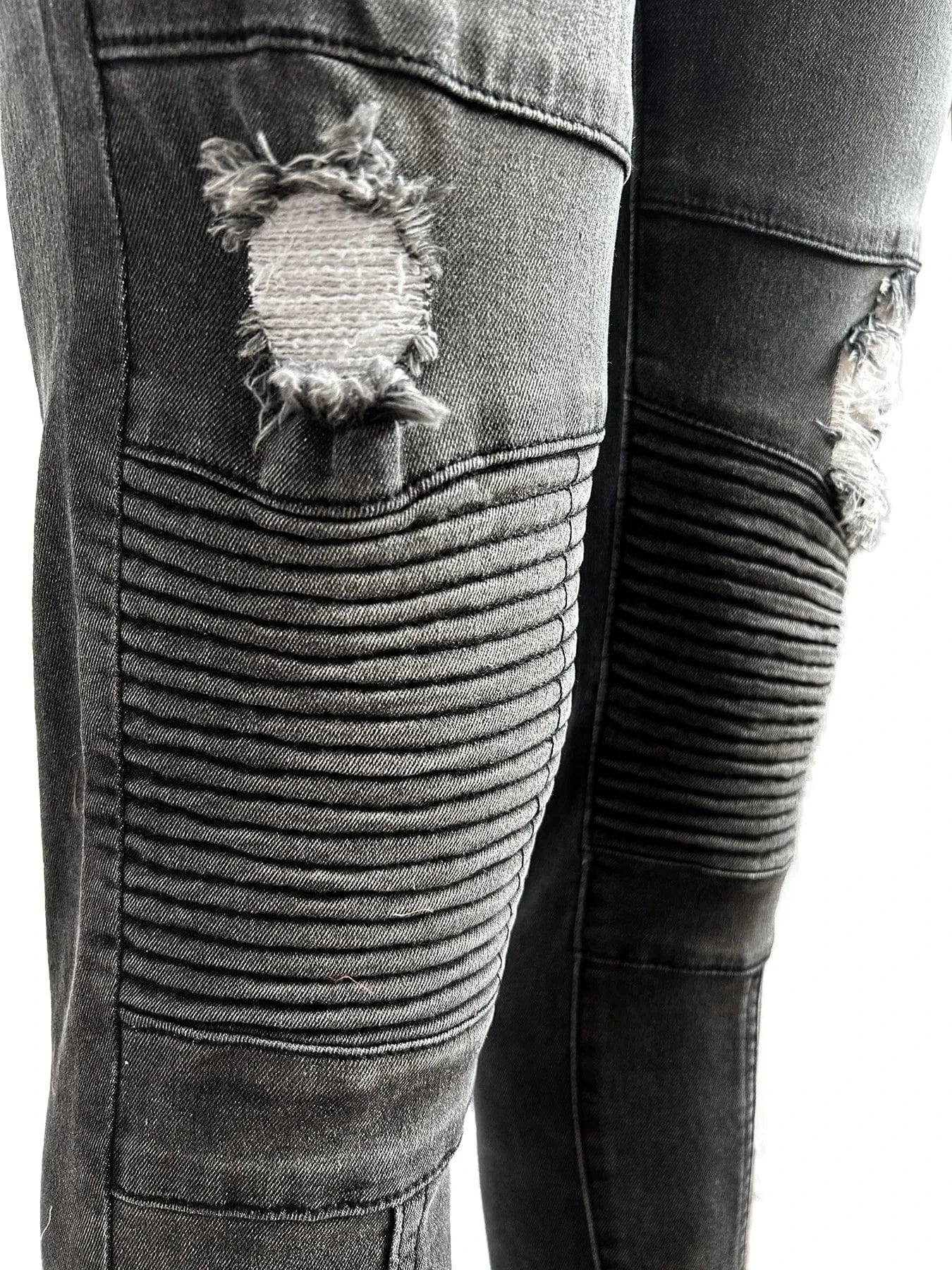 Stretchy Women Jeans Distressed Denim Pants Ladies Pencil Jeans Bottom Skinny Ripped Holes Women Jeans