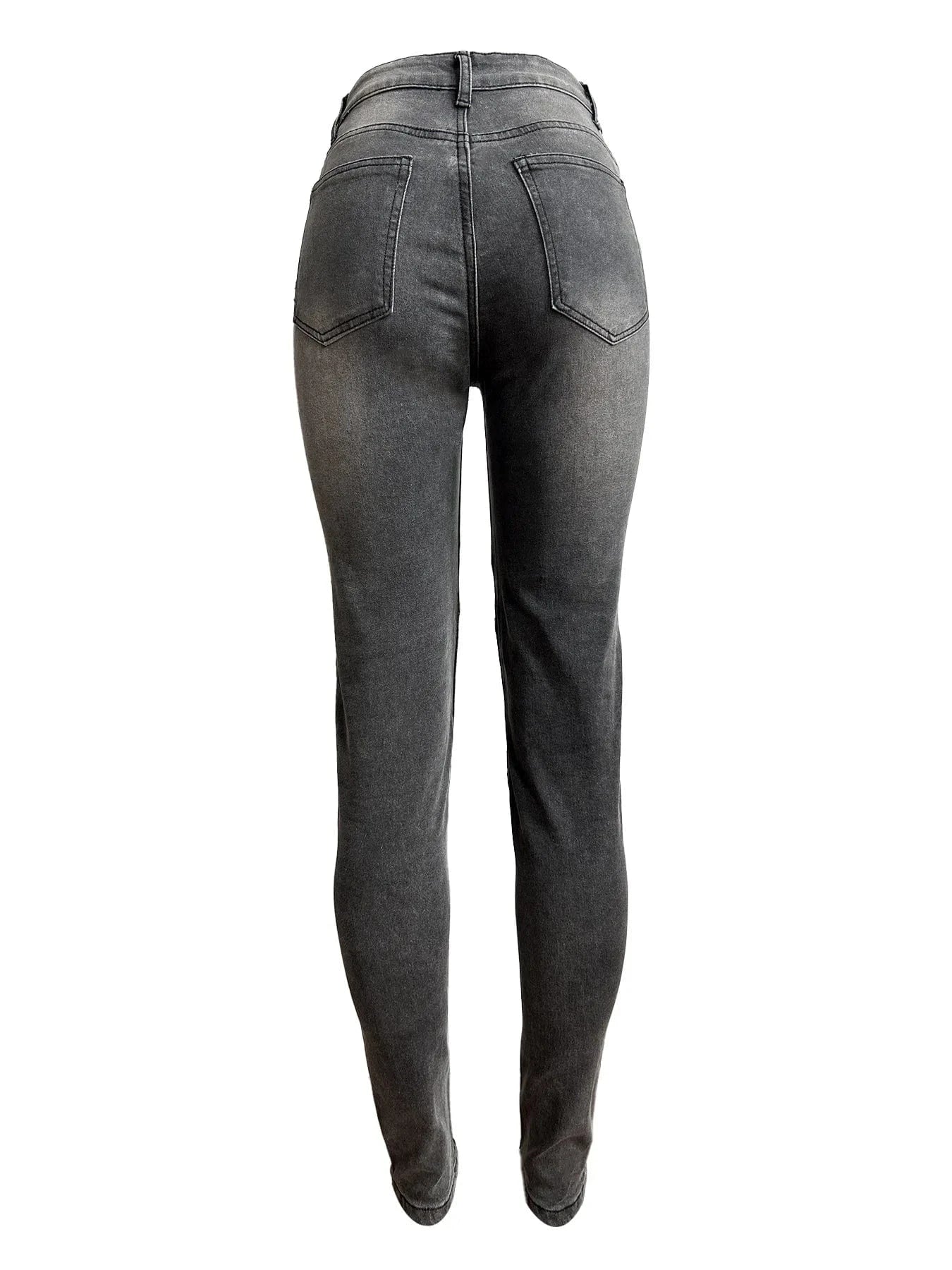 Stretchy Women Jeans Distressed Denim Pants Ladies Pencil Jeans Bottom Skinny Ripped Holes Women Jeans