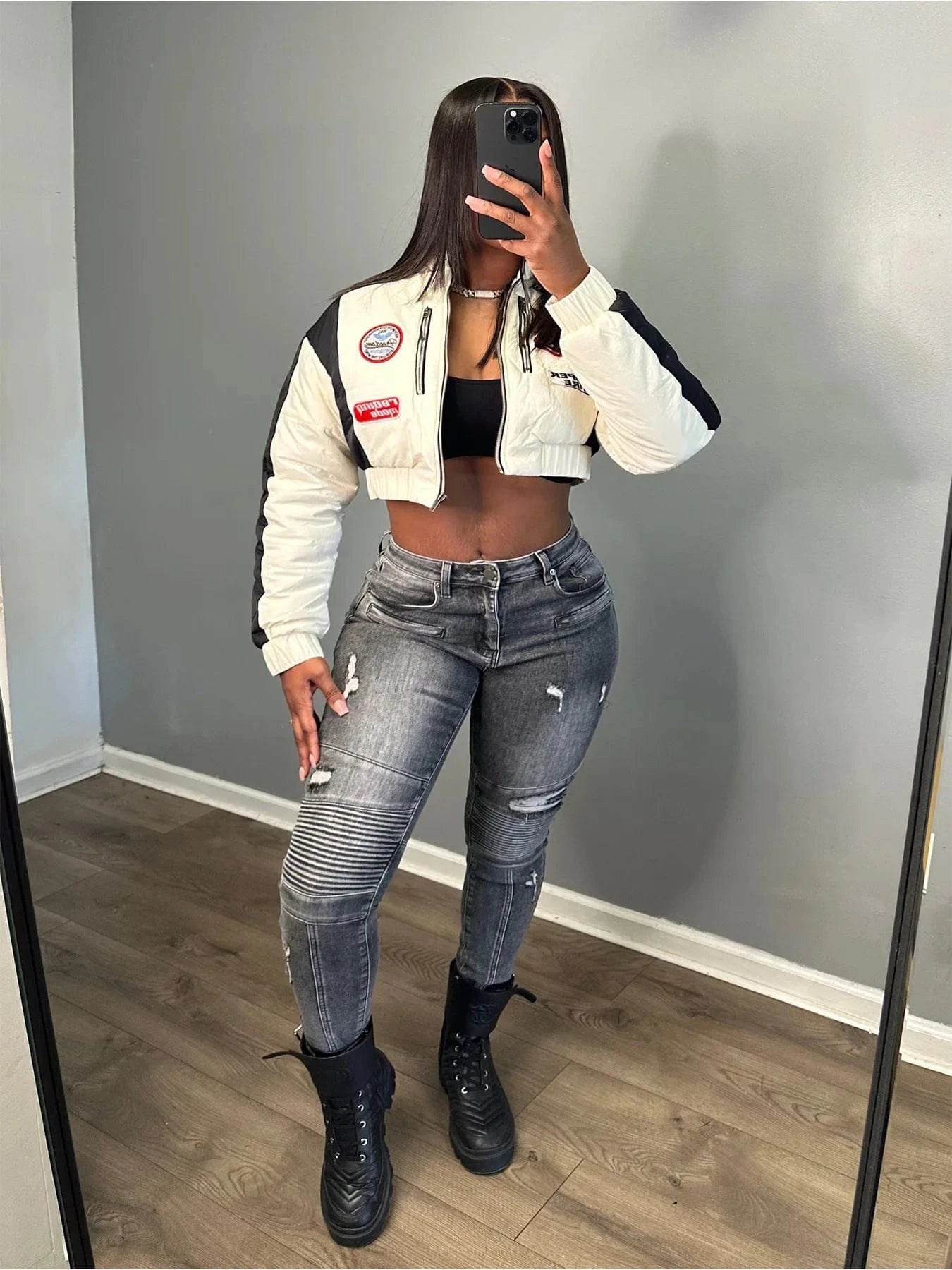 Stretchy Women Jeans Distressed Denim Pants Ladies Pencil Jeans Bottom Skinny Ripped Holes Women Jeans