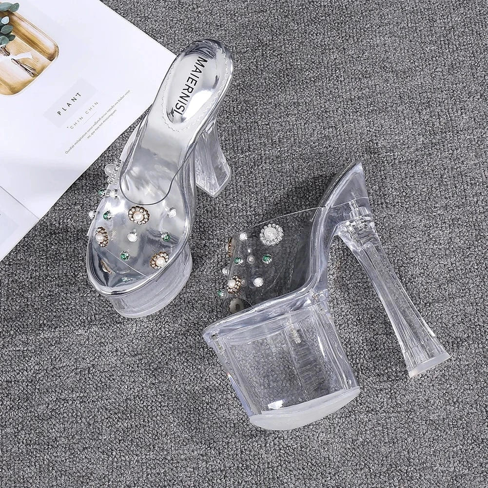 stripper dancewear shoes women sandals exotic pole dance wear designer women shoes high heels sandales femme