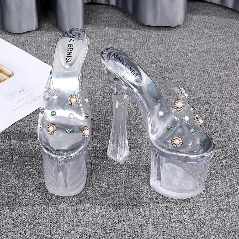 stripper dancewear shoes women sandals exotic pole dance wear designer women shoes high heels sandales femme