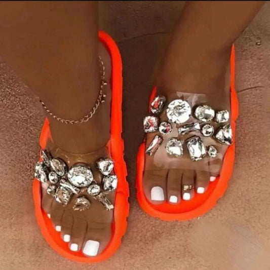 Stylish mules shoes women flat sandalias de verano women footwear slipper ladies shoe and sandal
