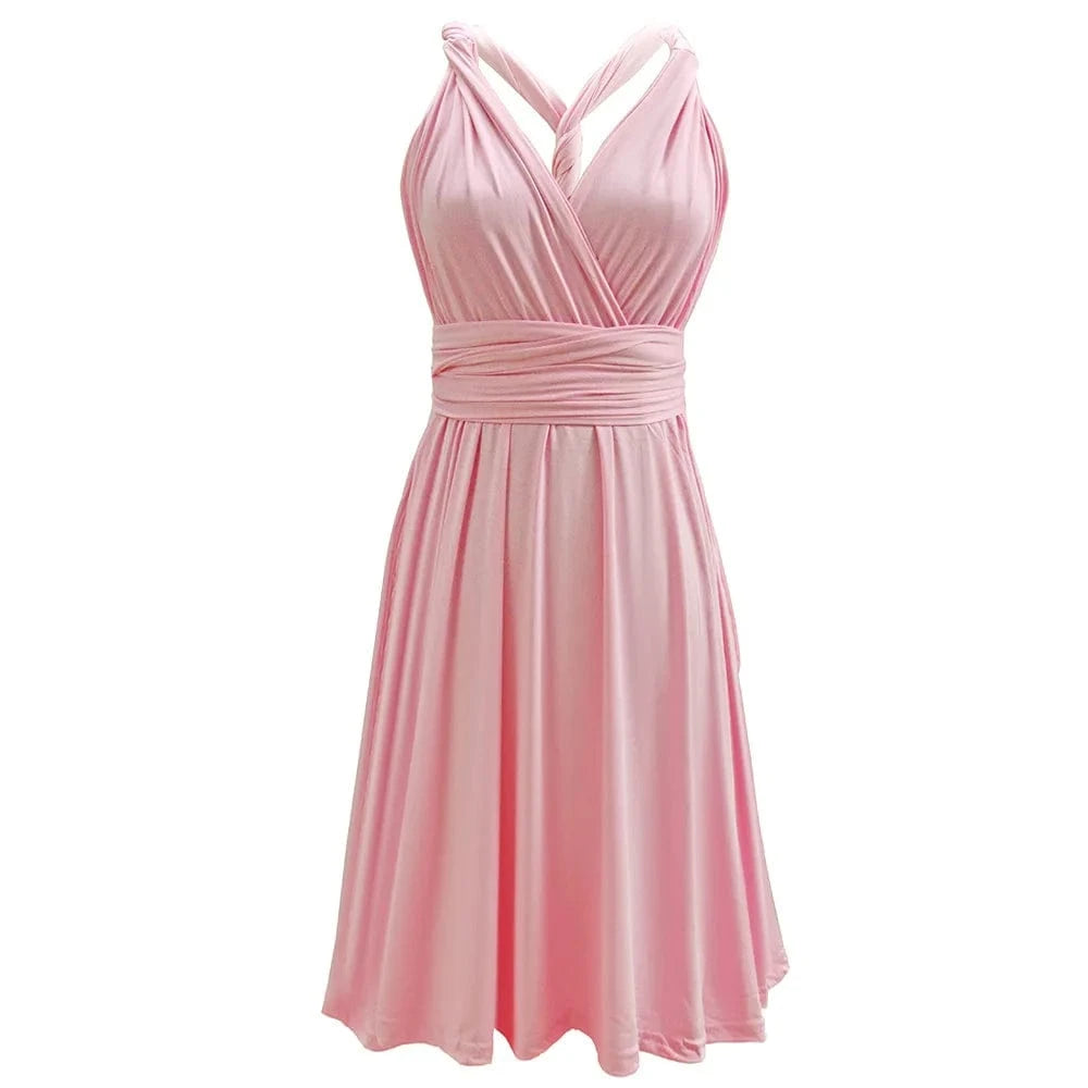 summer 2024 new women's clothing popular multi wearing sexy backless bandage short Skirt Dress