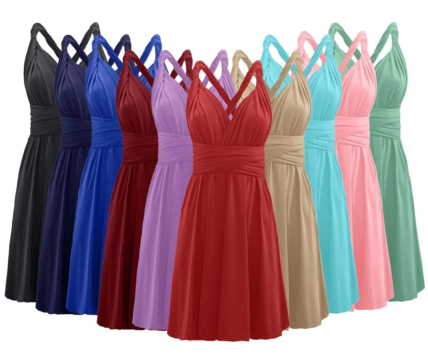 summer 2024 new women's clothing popular multi wearing sexy backless bandage short Skirt Dress