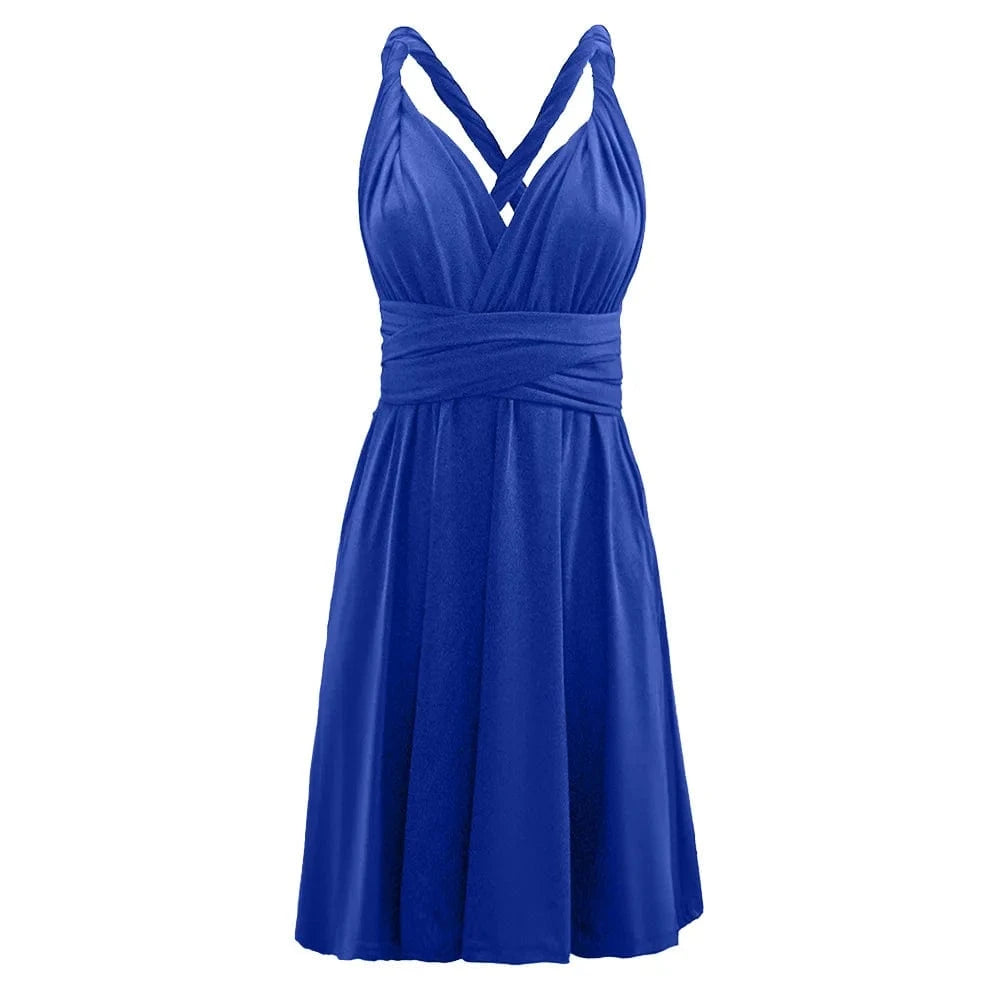 summer 2024 new women's clothing popular multi wearing sexy backless bandage short Skirt Dress
