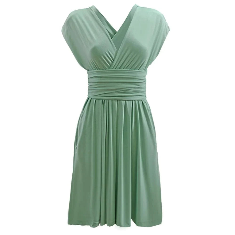 summer 2024 new women's clothing popular multi wearing sexy backless bandage short Skirt Dress