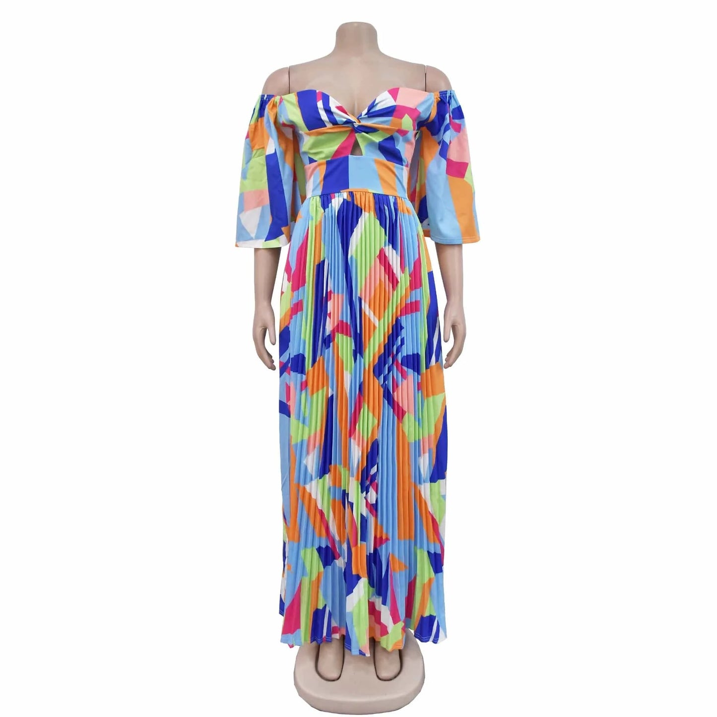 Summer 2024 Women S Clothing Sexy Spring Printed Mid-Rise Slim Low-Cut Casual Dresses