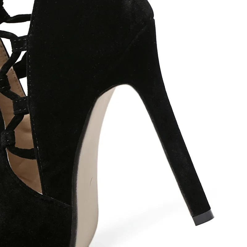 Summer Hot Classic Women Pumps Shoes Rome Mature Style Ladies High-heeled Shoes High Quality Female Shoes Open Toe