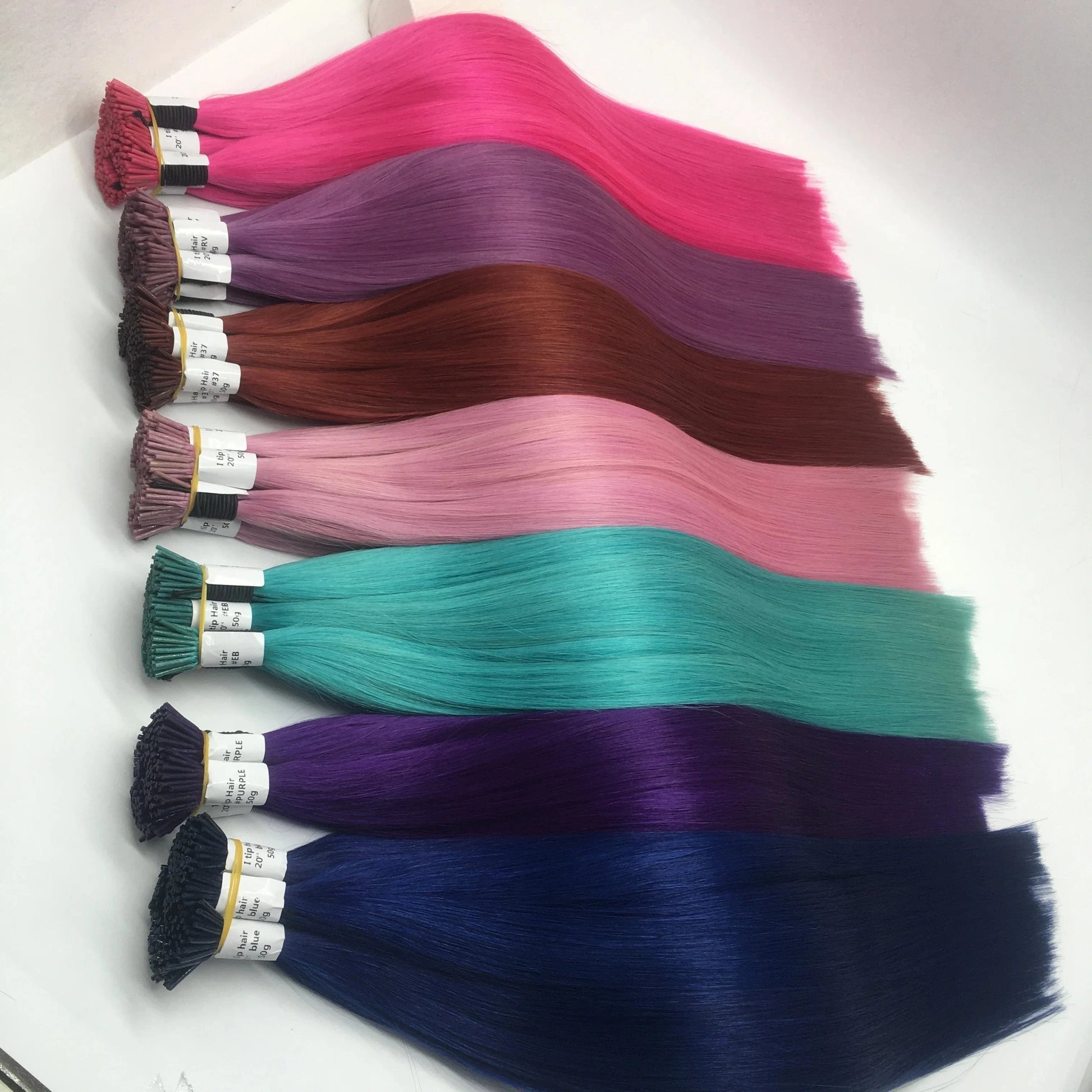Summer hot sell beautiful colours can last 1-2 years 100% virgin cuticle aligned hair i tip hair extensions wholesale