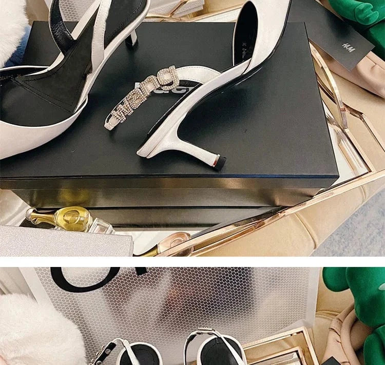 Summer new thin with female slippers foreign trade high heel women shoes sandals female women Letter root high heel shoes