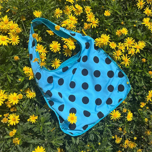 Summer Polka Dot Shoulder Bag Large Capacity Versatile Tote Bag Underarm Bag New Brand Women's Commuter Handbag Messenger Bag - SN Wigs & More