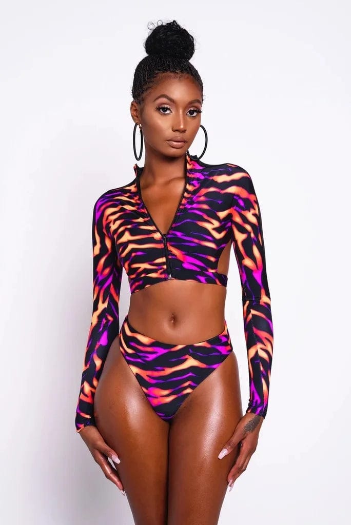Summer Sexy Active Two-Piece Long Sleeve Swimsuits Beachwear Cover Up For Women 2023