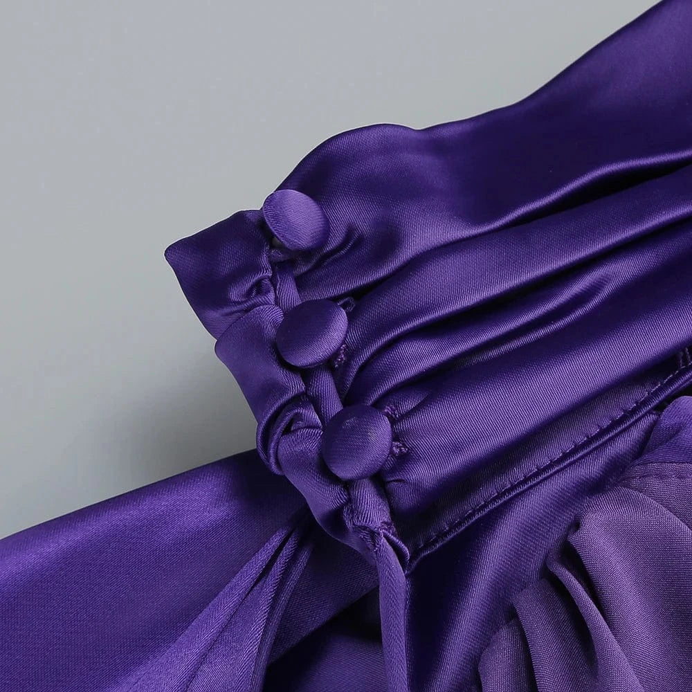 Summer Sexy Women's Red Flower Halter Off Shoulder Satin Backless Fashion Evening Long Dress Light luxury Wedding Party Dress