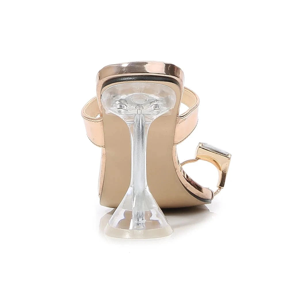 Summer Shoes Women 9 CM Stiletto High Heels Diamond Large Size 35-46 Sandals and Ladies Slippers New Styles