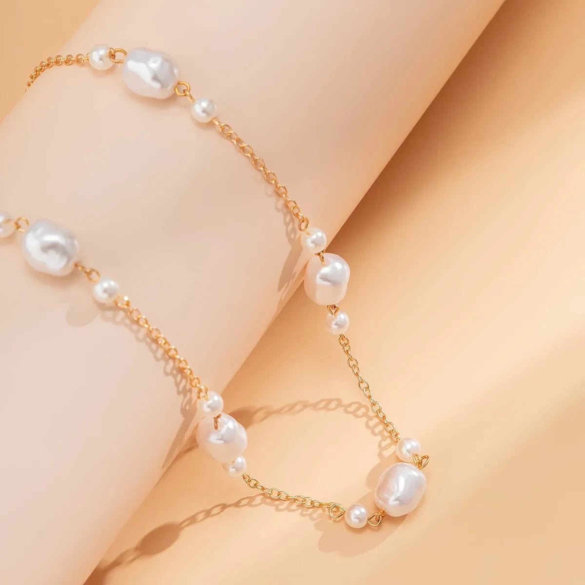 Summer Temperament Pearl Waist Chains Simple Gold Silver Waist Chain Women Short Skirt Sexy Body Jewelry Chain