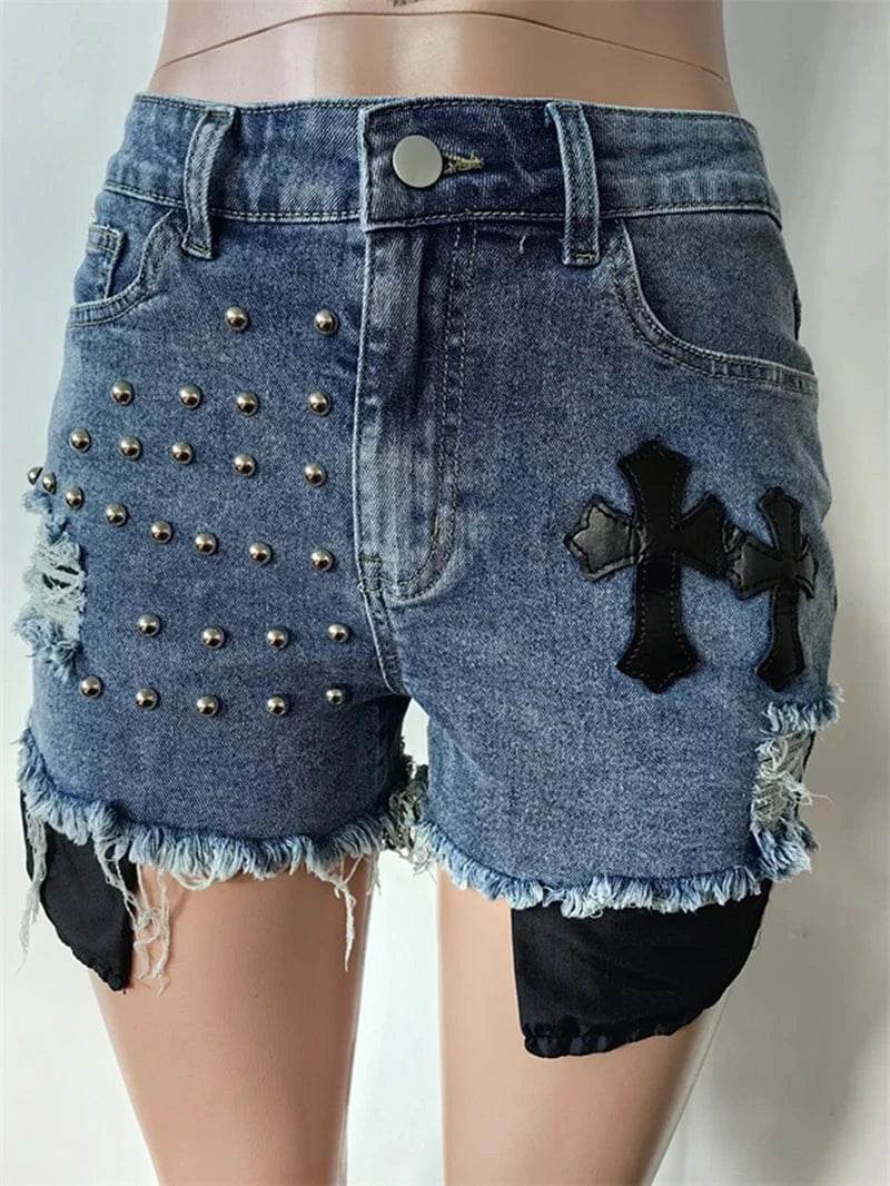 summer women's 2024 new arrivals latest casual fashion elegant trends high waist jeans denim hot shorts for women