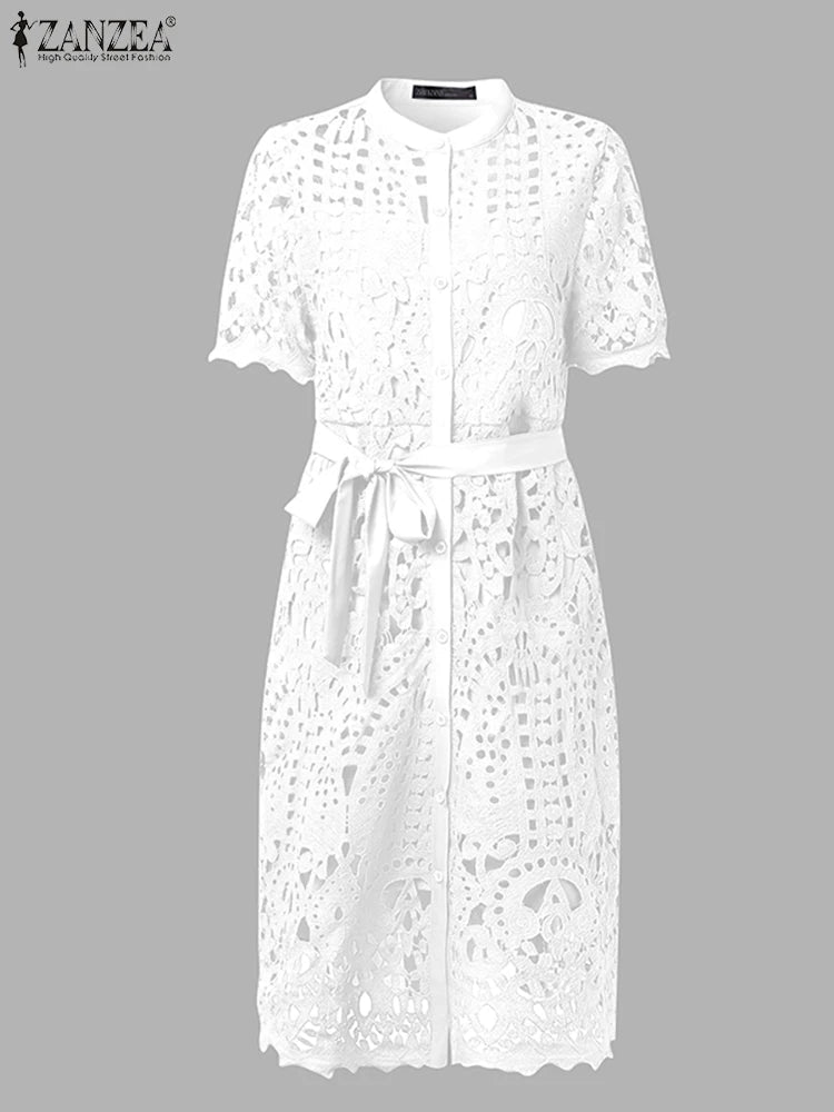Sundress With Lace - Up Bodice - Vintage A - Line Style - SN Wigs & More