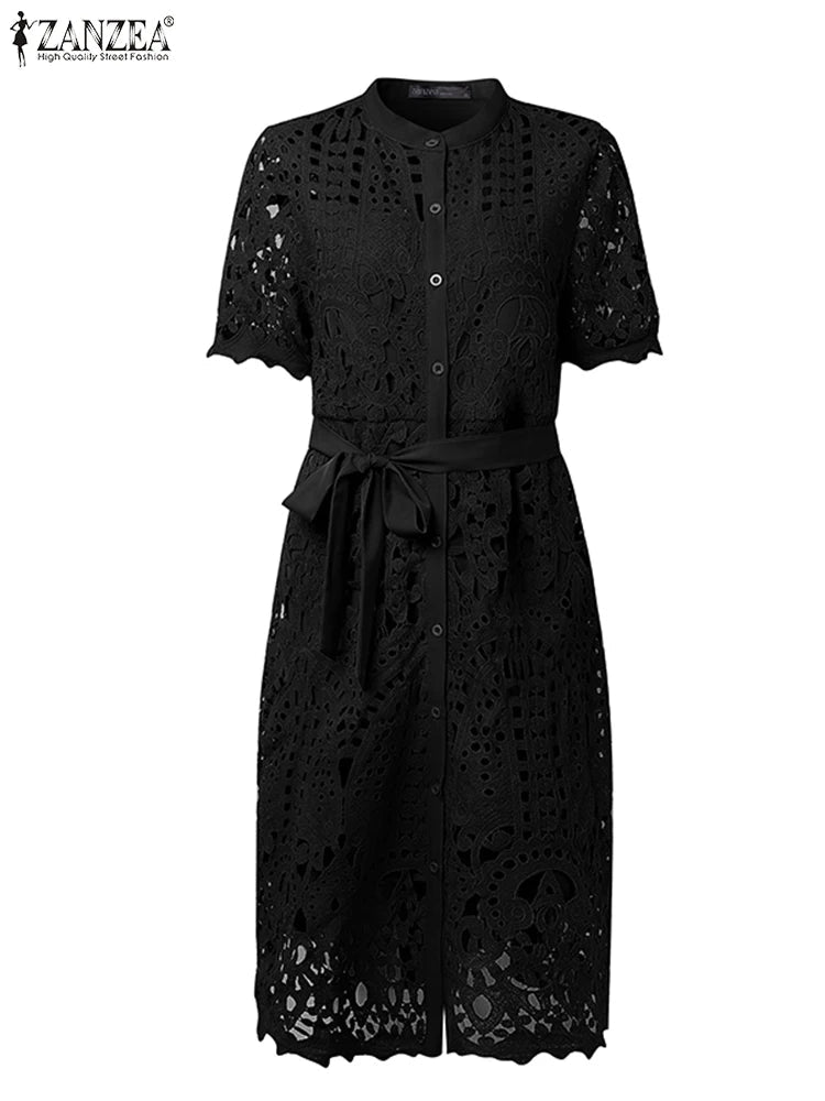 Sundress With Lace - Up Bodice - Vintage A - Line Style - SN Wigs & More