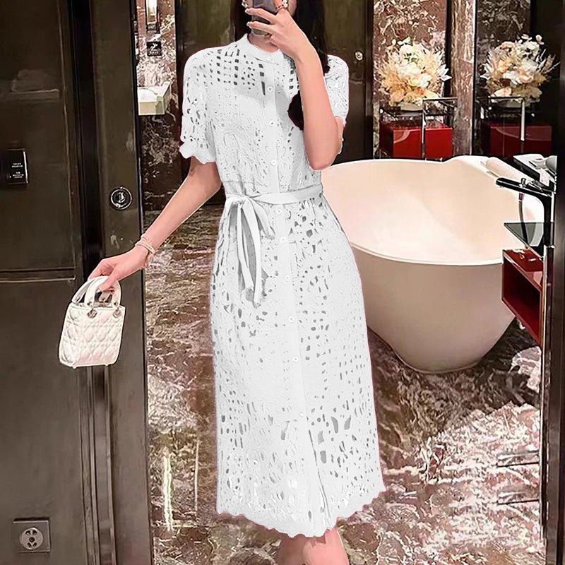 Sundress With Lace - Up Bodice - Vintage A - Line Style - SN Wigs & More