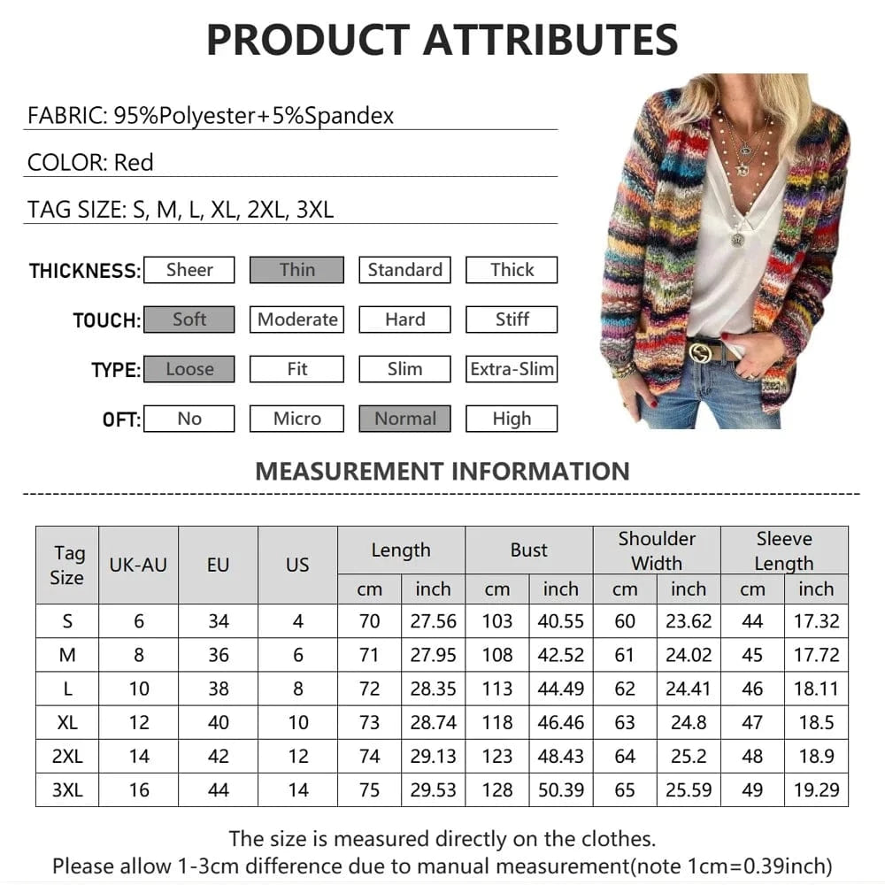 Sweater Knitted Cardigan Thin Loose Jacket  For Women Casual Y2k Crop Clothes Elegant Female Clothing Fashion Top
