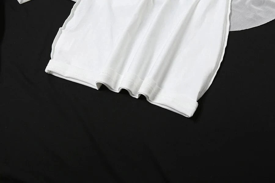 Sylcue White Sweet Gentle Mature Sexy Beautiful Summer Street Out Women'S Thin Perspective Tassel Design Long Sling Dress