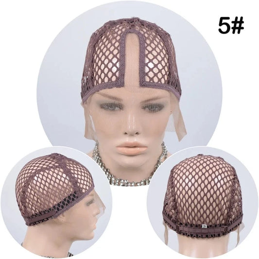 T lace Breathable Spandex Crochet Net Human Hair Ventilated Wig Cap For Wig For Braiding