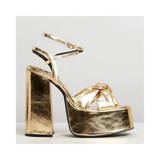 Talon Haut Women Heeled Sandals 2024 High Heels Sandals Fish Mouth Square Toe Ultra-high Platform Thick Heel Buckle Sandals