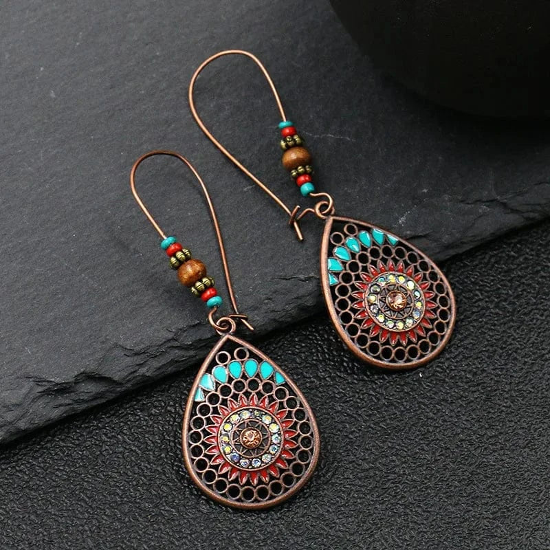 Tassel Vintage Statement Drop Dangle Earrings for Women Girls Long Bohemian Earrings Set Boho Jewelry