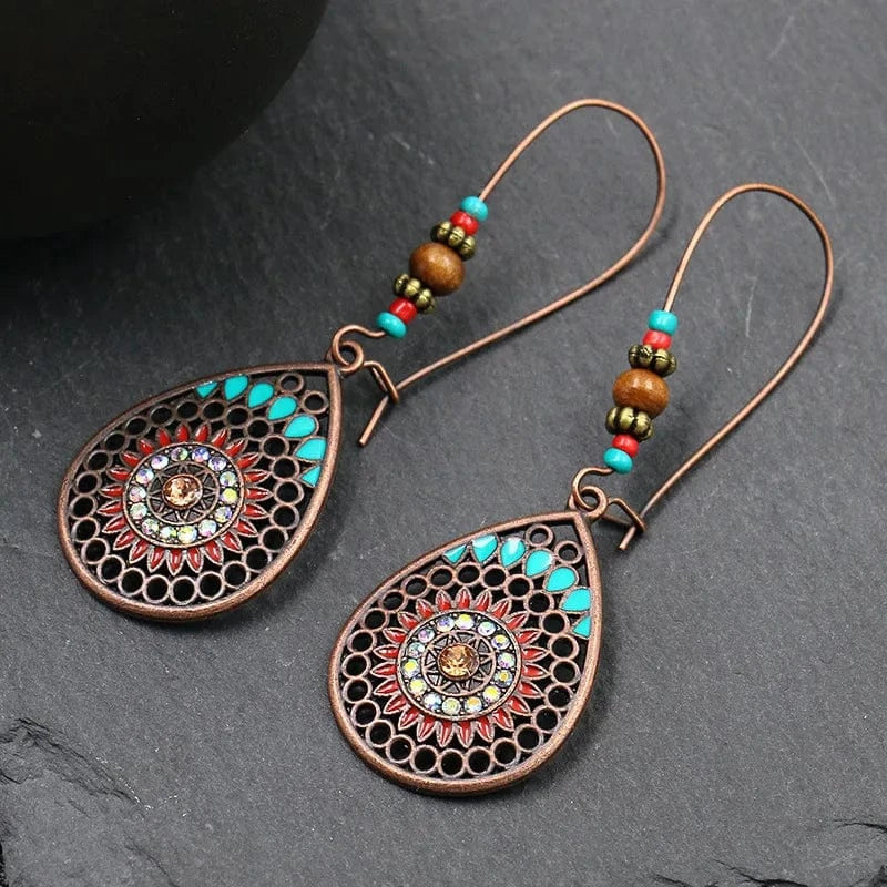 Tassel Vintage Statement Drop Dangle Earrings for Women Girls Long Bohemian Earrings Set Boho Jewelry
