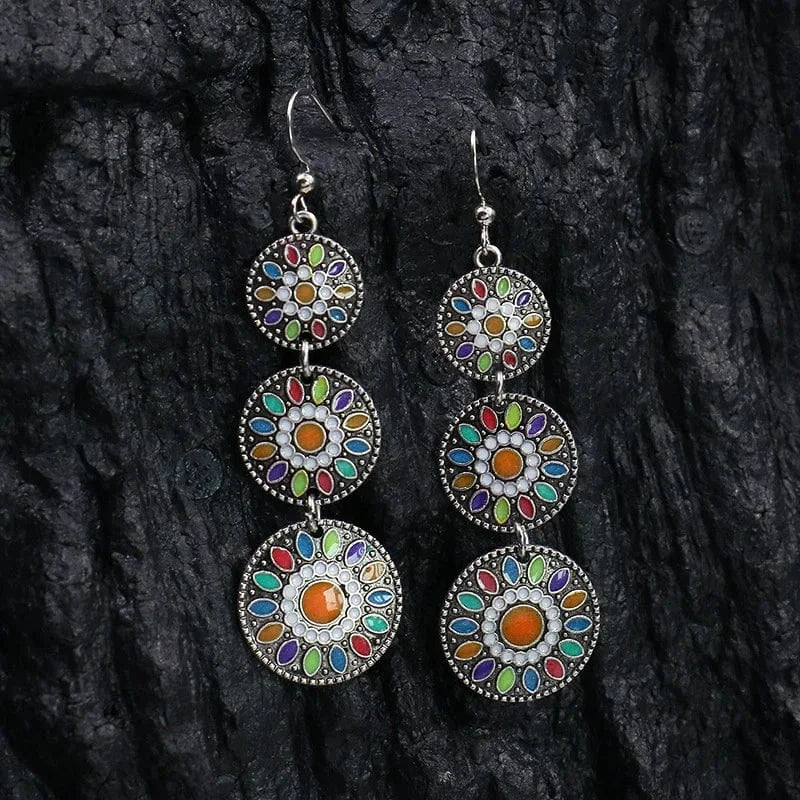 Tassel Vintage Statement Drop Dangle Earrings for Women Girls Long Bohemian Earrings Set Boho Jewelry