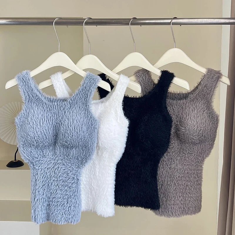 Thermal Camisole Plush Fleece Lining Soft Winter Cozy - SN Wigs & More