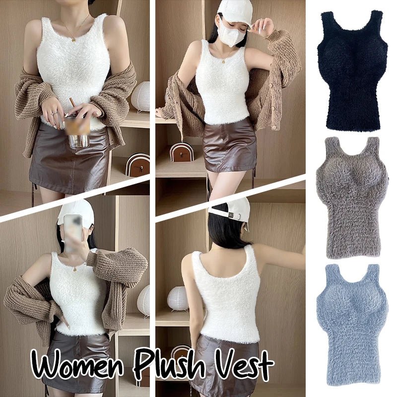 Thermal Camisole Plush Fleece Lining Soft Winter Cozy - SN Wigs & More