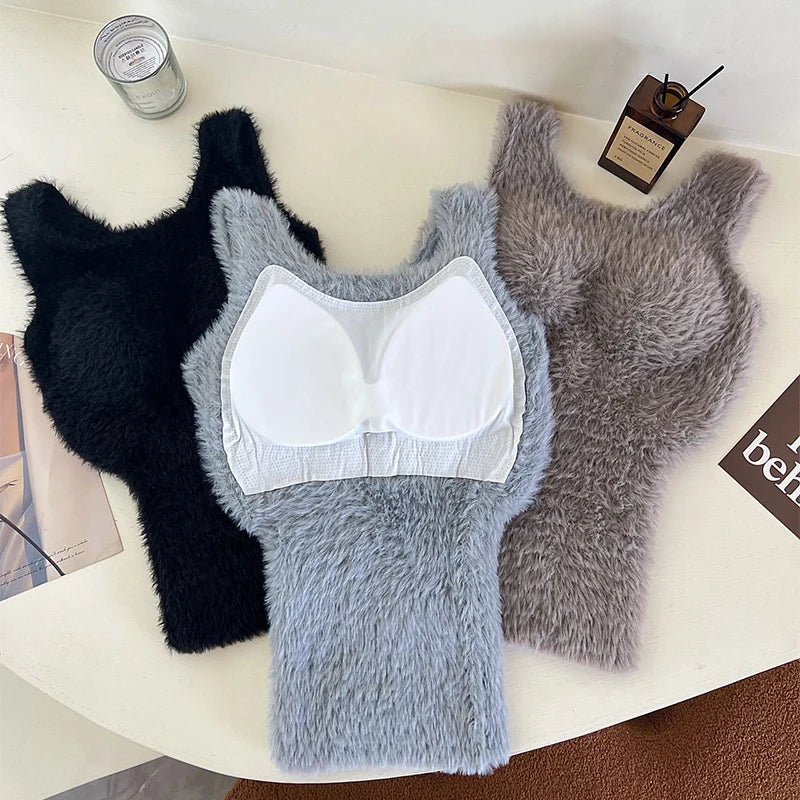 Thermal Camisole Plush Fleece Lining Soft Winter Cozy - SN Wigs & More
