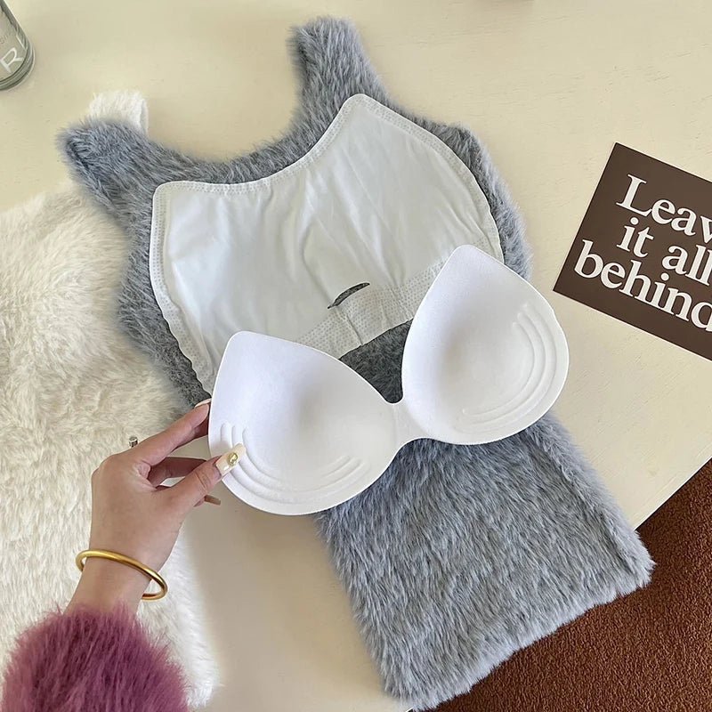 Thermal Camisole Plush Fleece Lining Soft Winter Cozy - SN Wigs & More