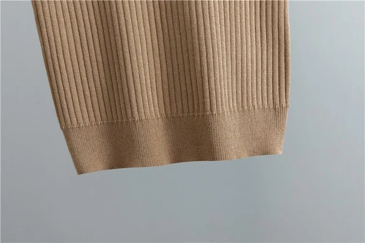 Three - Piece Knit Set With Vest Sweater And Long Cardigan And Wide - Leg Pants – Korean Design Chic Style - SN Wigs & More