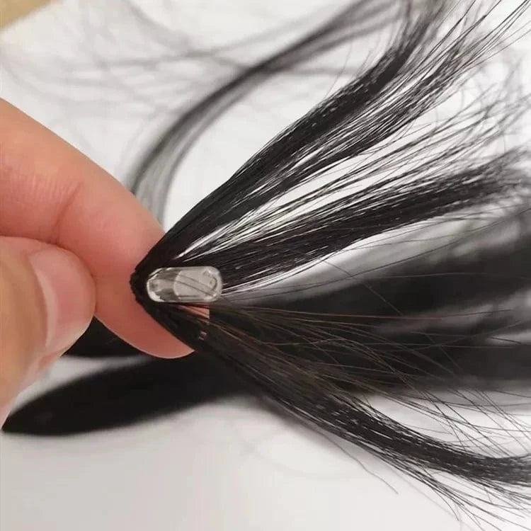 top invisible extensions natural wave  high comfort and 100% cuticle anglied human hair  h6 feather extension