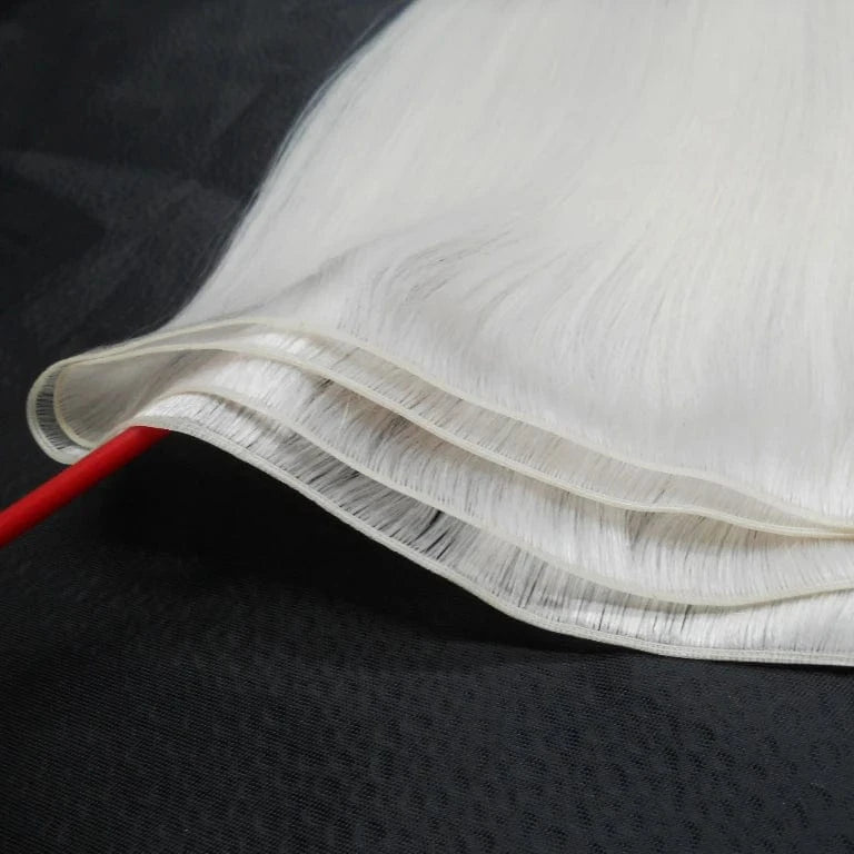 Top Quality 100g Human Hair Wholesale Russian Double Drawn Hand Tied Weft Hair Extensions Genius Wefts