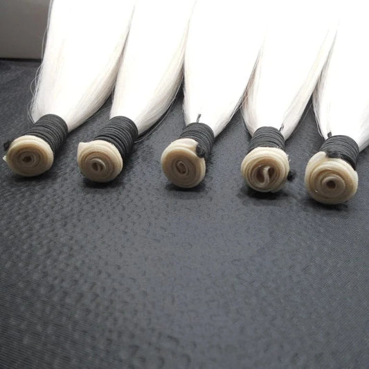 Top Quality 100g Human Hair Wholesale Russian Double Drawn Hand Tied Weft Hair Extensions Genius Wefts