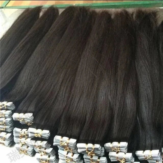 Top quality grade 7A hair, double drawn original skin weft tape hair extensions, cheap latest hair weaves in kenya